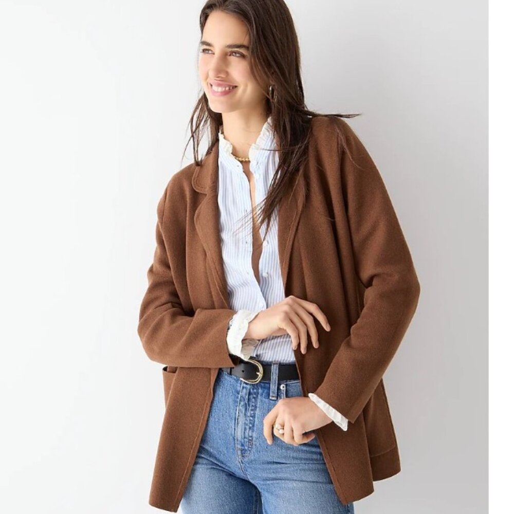 J. Crew Brown Wool Blend Blazer